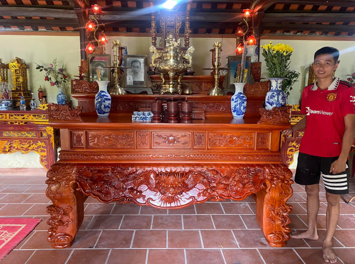 So Sánh bàn thờ Gỗ Gụ Ta Quảng Bình và Gia Lai